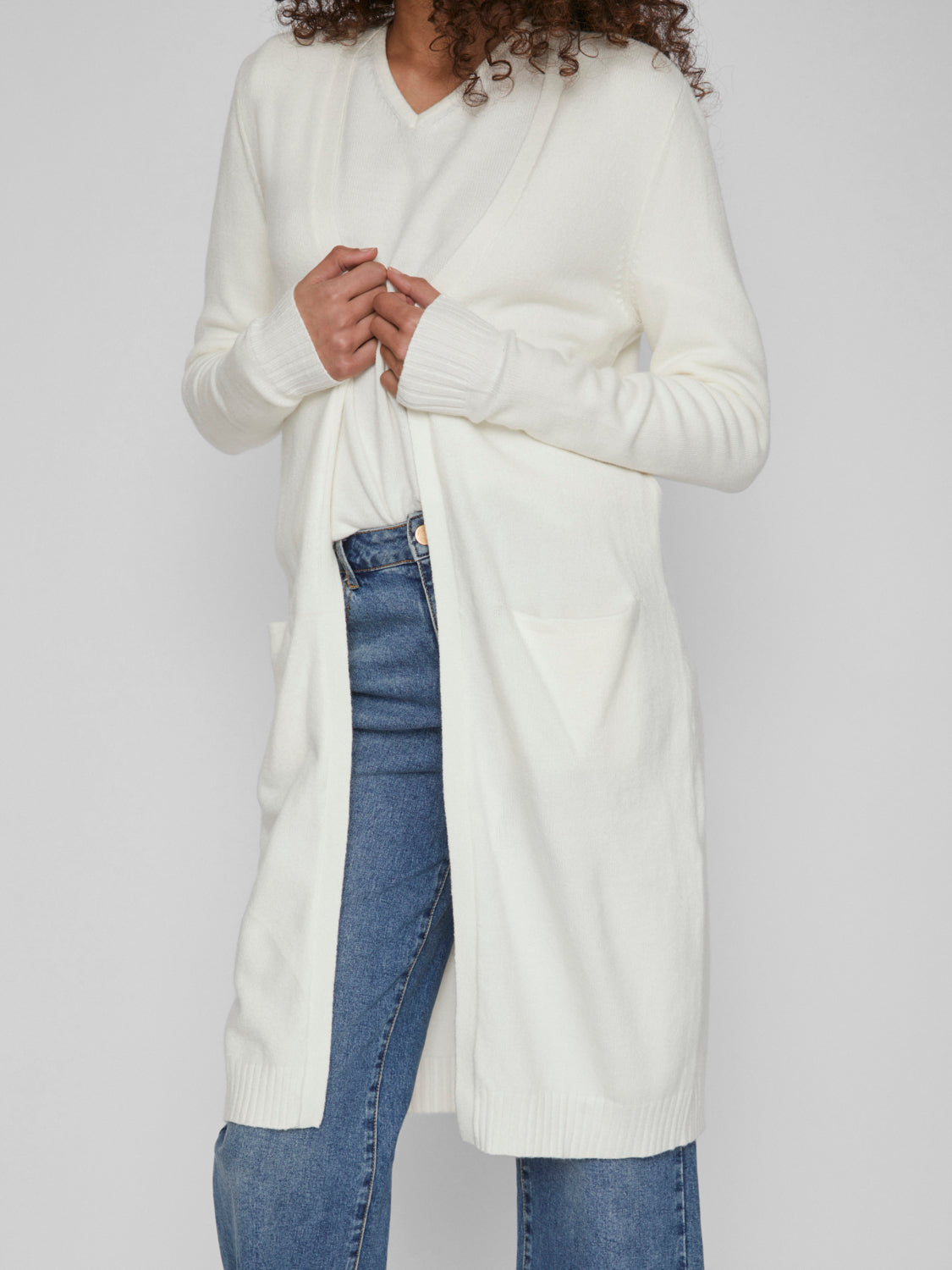 VIRIL Cardigan - White Alyssum