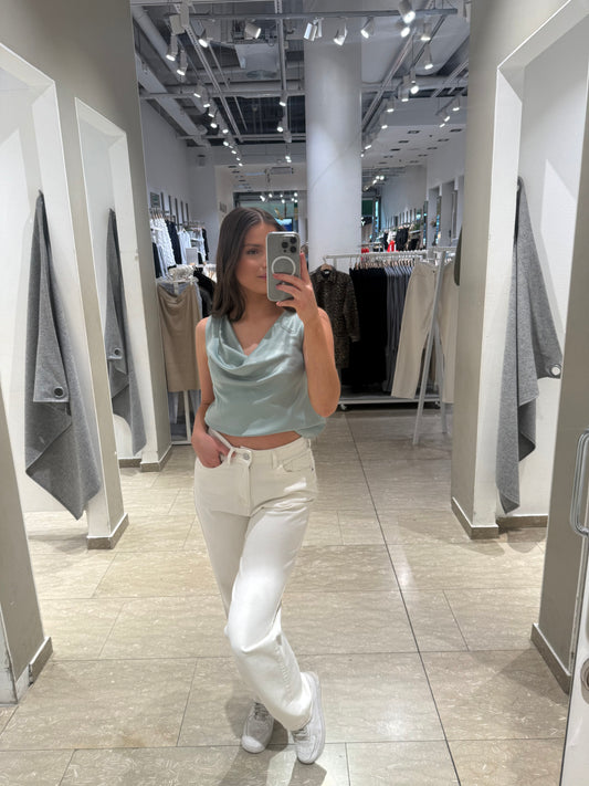 VIANITA Top - Green Milieu