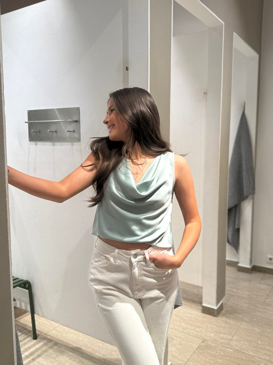 VIANITA Top - Green Milieu