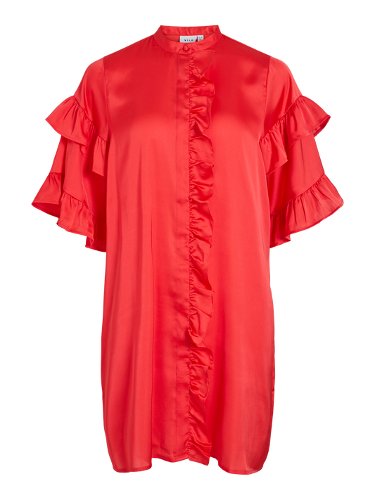 VIKAVAS Short Dress - Poppy Red