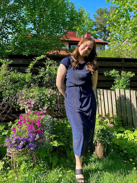 VIBORNEO Dress - Navy Blazer