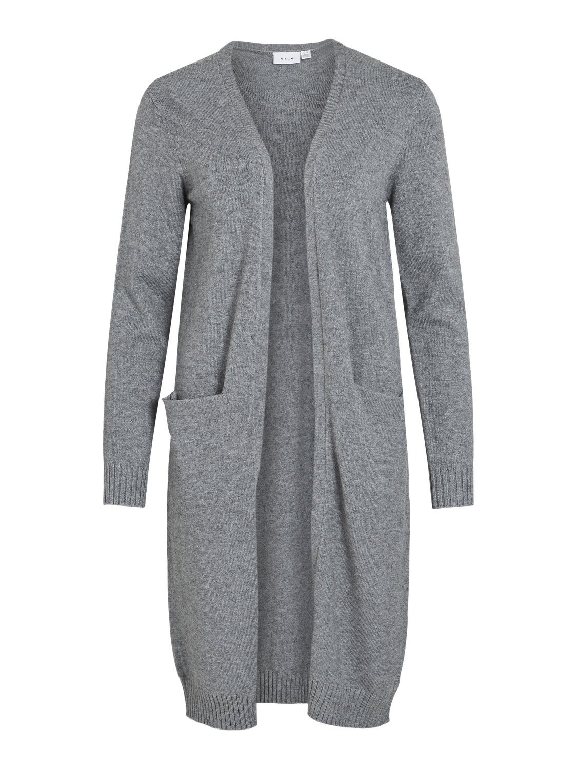 VIRIL Knit Cardigan - Medium Grey Melange