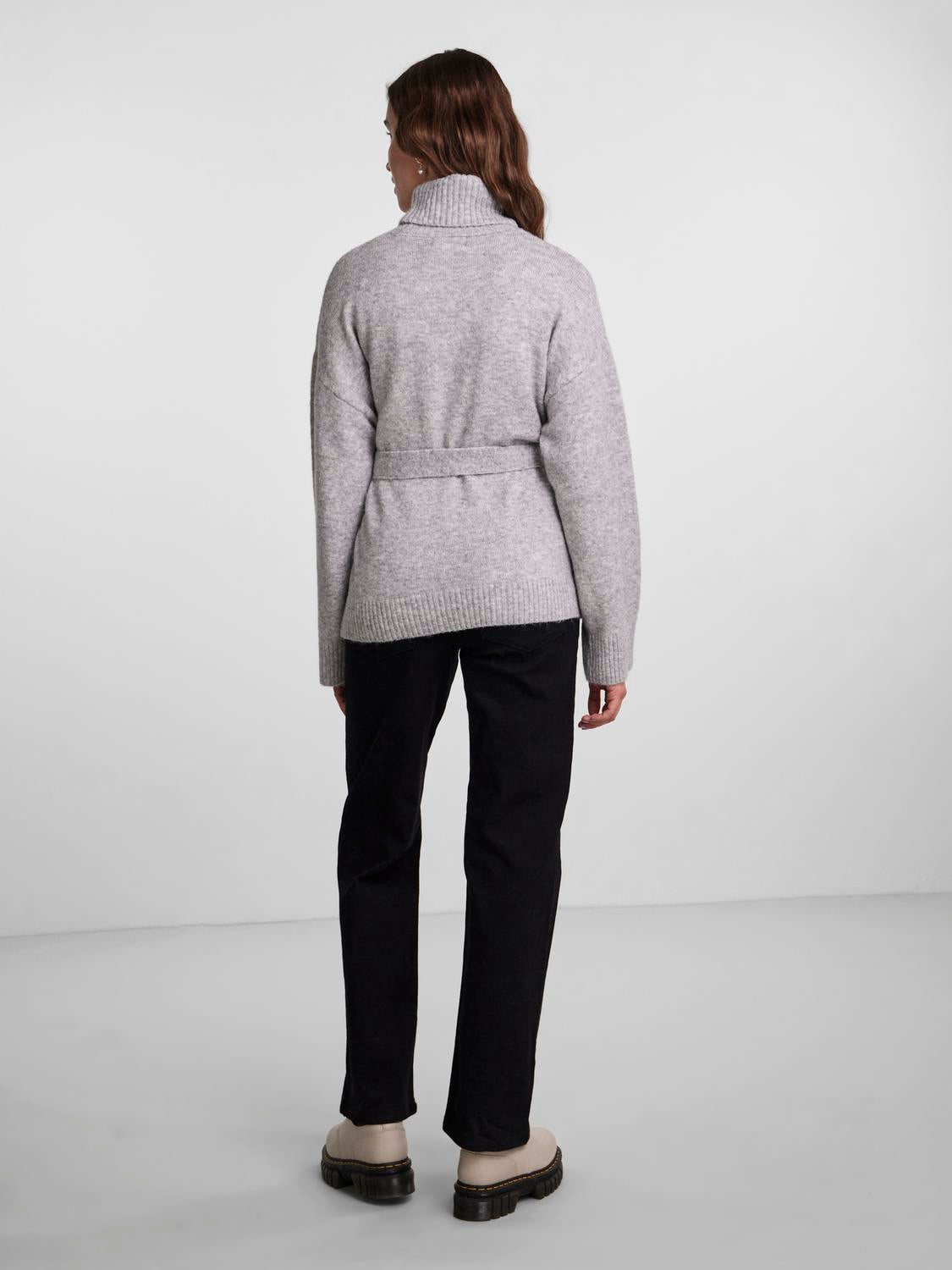 PCJASSY Pullover - Light Grey Melange